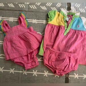 BUNDLE OF 2 🎉 baby girl outfits Ralph Lauren & Target